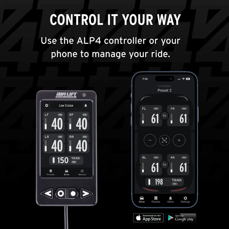 ALP4 Air Management, 1/4" Air Line (No Tank, No Compressor)